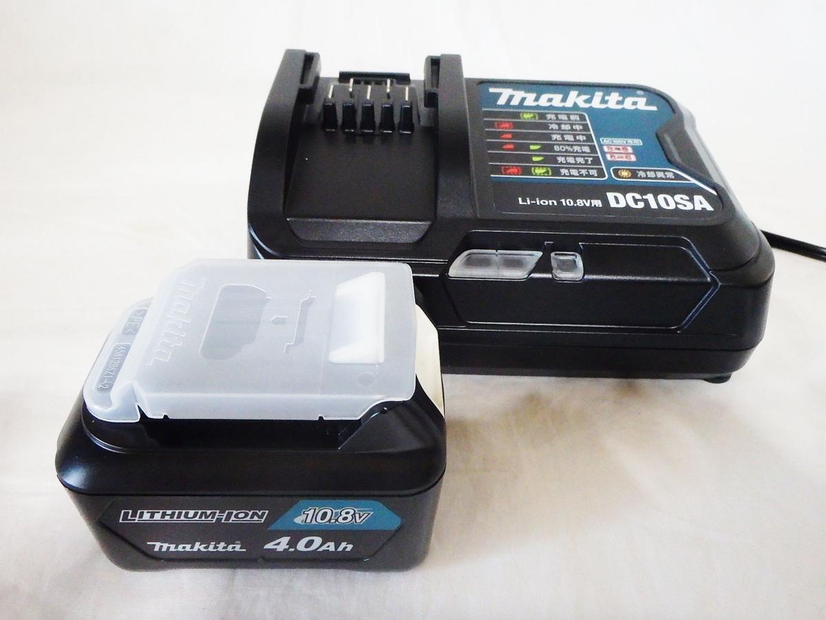 新品 マキタ DC10SA(充電器)+リチウムイオンバッテリ 10.8V 4.0Ah