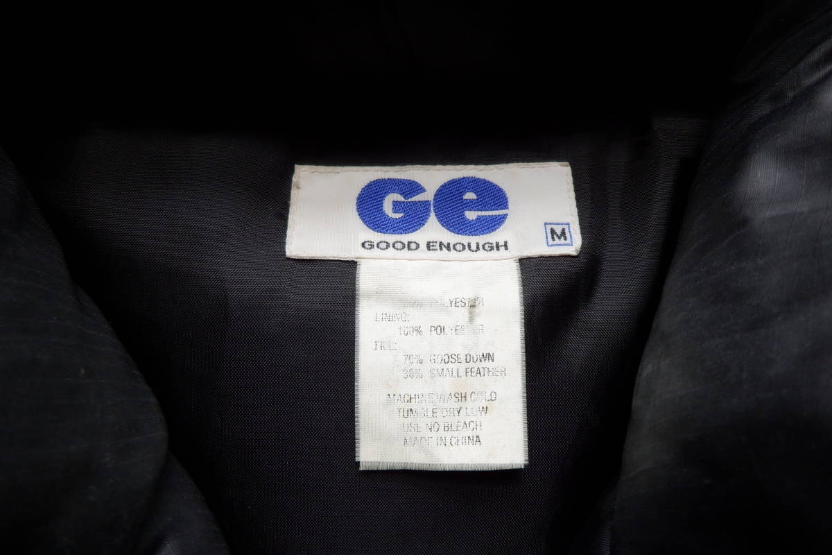 送料無料♪名作♪90's 初期グッドイナフ GOOD ENOUGH ダウンベスト M