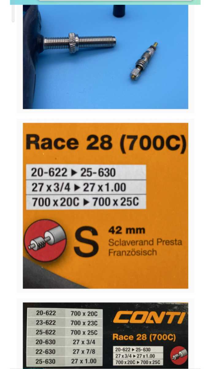経典ブランド 2本セット コンチネンタル Continental チューブ Race28 700×20-25c 仏式 42mm 並行輸入品  jlgasfiteria.cl