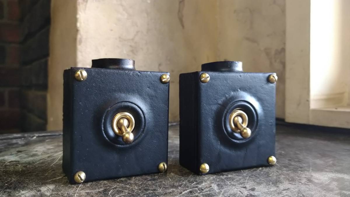 ビンテージ インダストリアル 1連トグル スイッチ vintage industrial