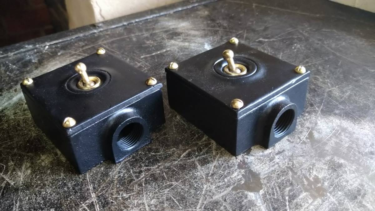 ビンテージ インダストリアル 1連トグル スイッチ vintage industrial