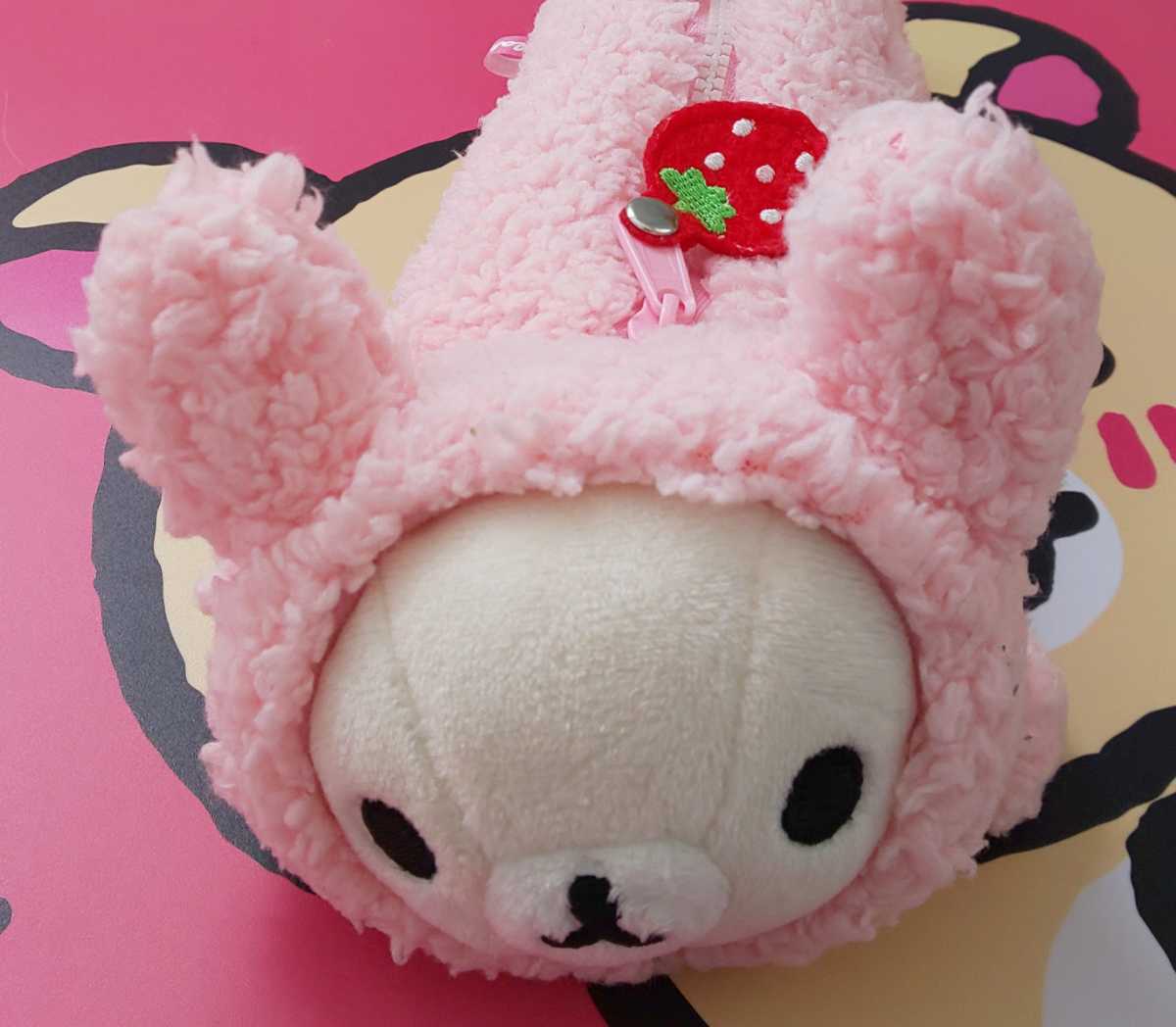 リラックマ うさぎ ぬいぐるみ ペンケース コリラックマ いちご リラックマ うさぎ ぬいぐるみ ペンケース コリラックマ いちご
