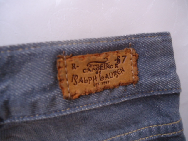 [KCM]sta-45* unused goods *[RALPH LAUREN/ Ralph Lauren ] lady's Denim flare pants size 27 gray series 