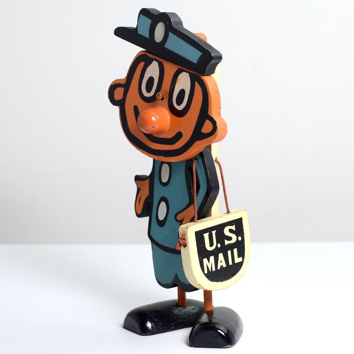 レア MR ZIP ミスタージップ 米国郵便局 US郵便局 木製 フィギュア