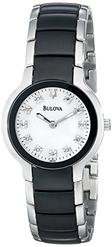 売れ筋ランキングも Women's Bulova 98P127 Watch Ion-Plated Silver
