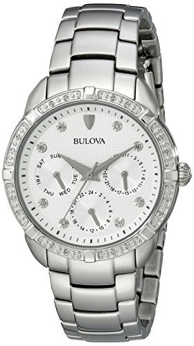 Bulova Women's 96R195 Multi-Function Dial Stainless Steel Watch