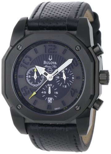 【売れ筋】 ブローバ Bulova Men's 98B151 Marine Star Black on Black Color Scheme Watch ブローバ