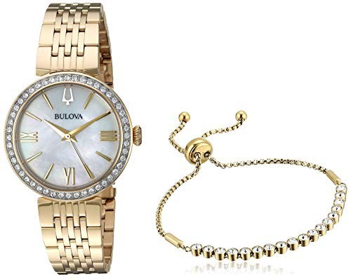 新作入荷!!】 , Crystal Steel Stainless Watch, Ladies Quartz Set