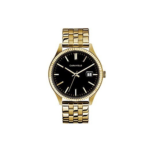 アウトレット☆送料無料】 Mens Quartz Dress Caravelle Watch, 44B121