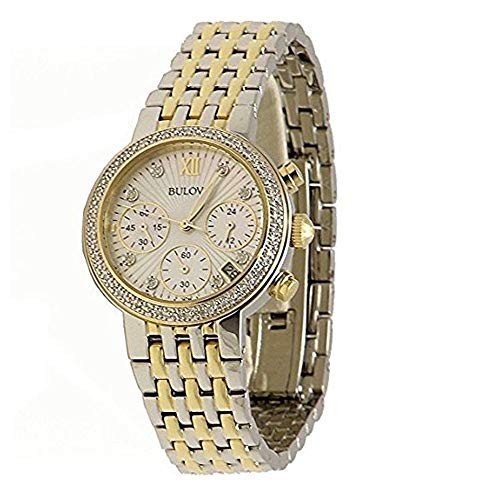 売上実績NO.1 Bulova Two-Tone Watch Diamond Gold ブローバ