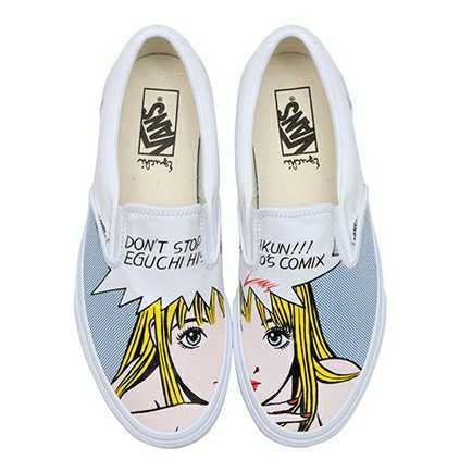 新品未使用】江口寿史×vans ストップひばりくん スニーカー スリッポン