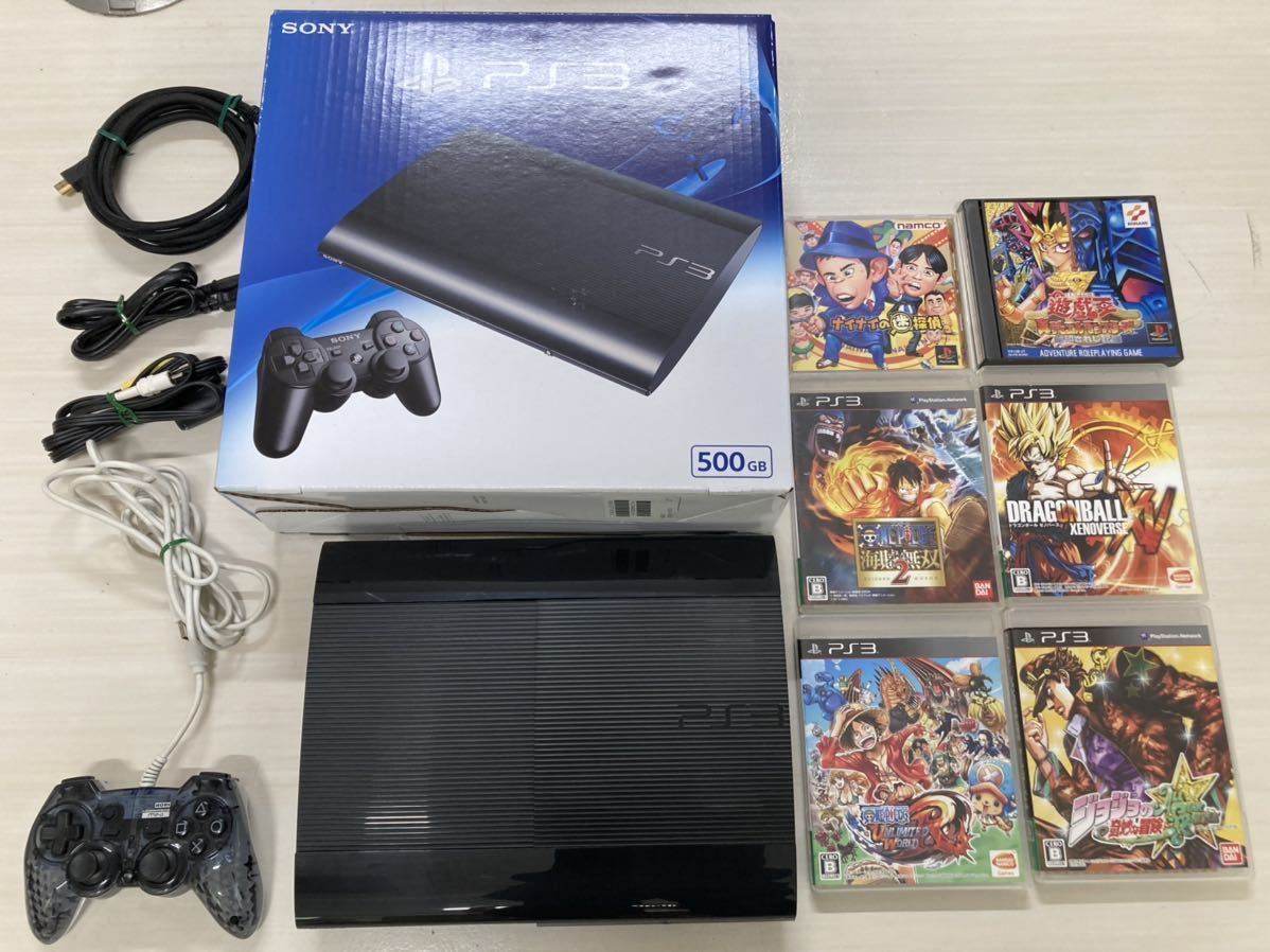 PS3本体 CECH-4300C箱あり PS3ソフト4枚 PS1ソフト2枚 一式 すぐ遊べる