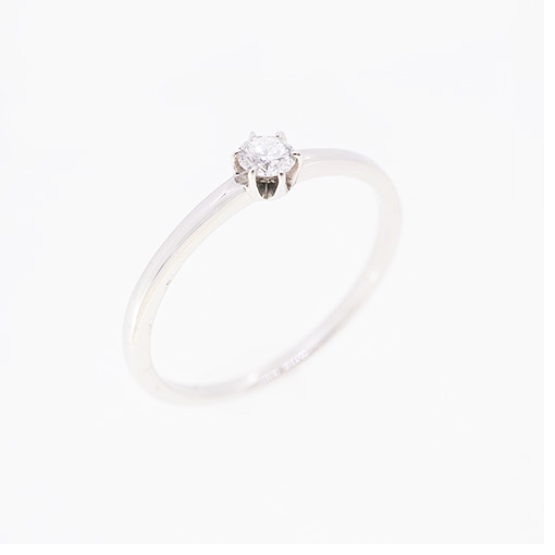 リング 天然ダイヤモンド 0.1 ct Pt950 満点の プラチナ 未使用 春夏新作モデル 一粒ダイヤ 指輪