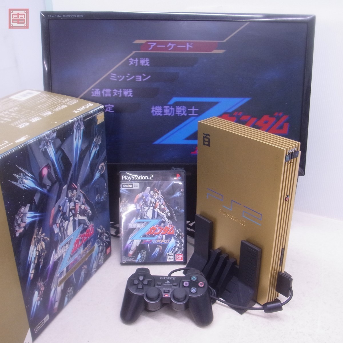 定番から日本未入荷 PS2 本体 機動戦士Zガンダム 百式ゴールドパック