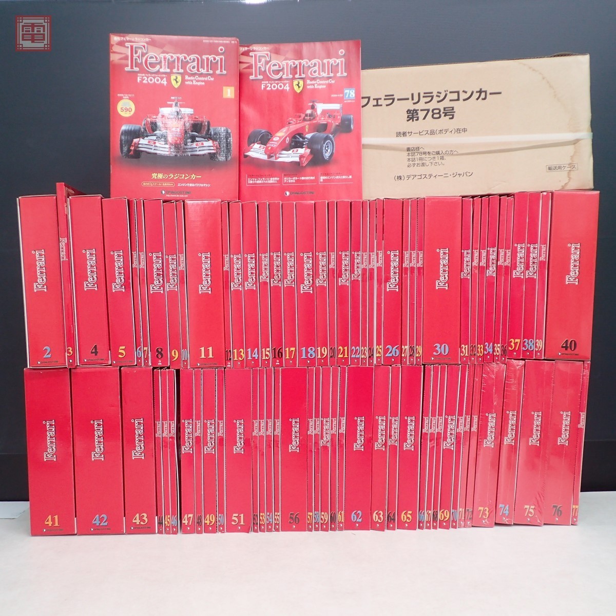 未組立 デアゴスティーニ 1/8 週刊 フェラーリ ラジコンカー F2004 第1