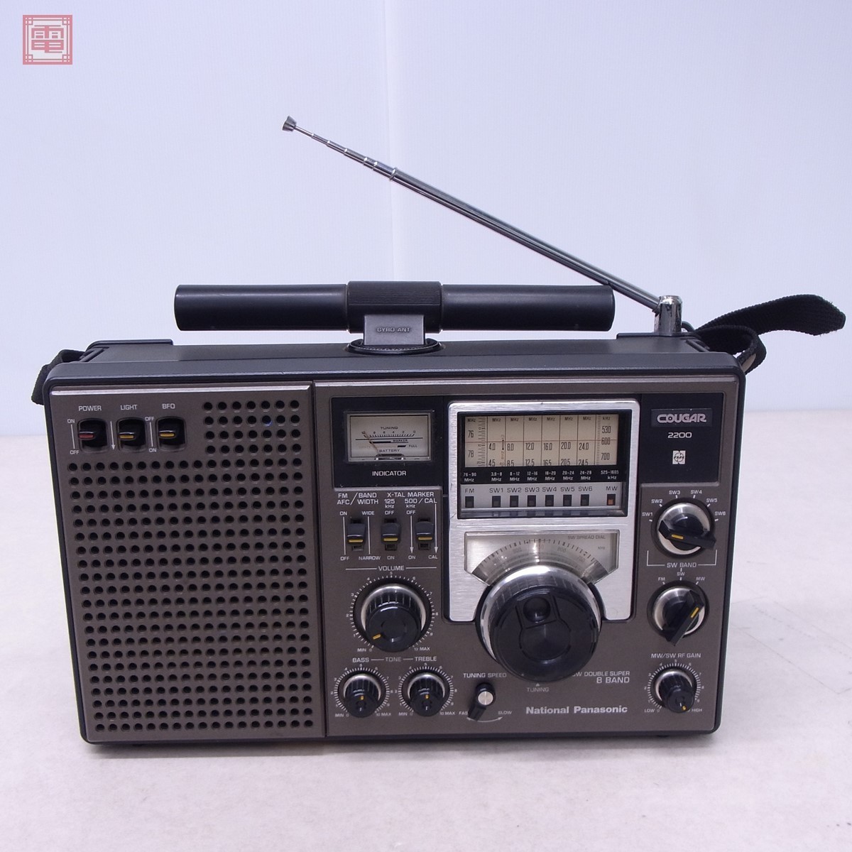 美品 ナショナル クーガ RF-2200 AM/FM/SW BCLラジオ National COUGER【20_画像1