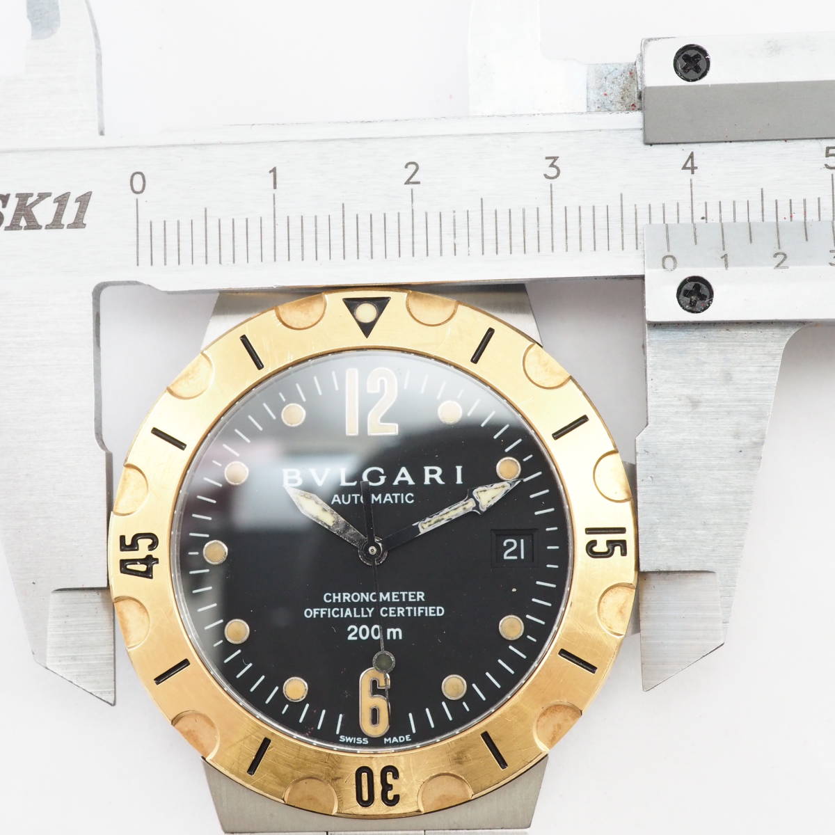 223600円 おすすめ 腕時計ブルガリYG SSディアゴノスクーバメンズ