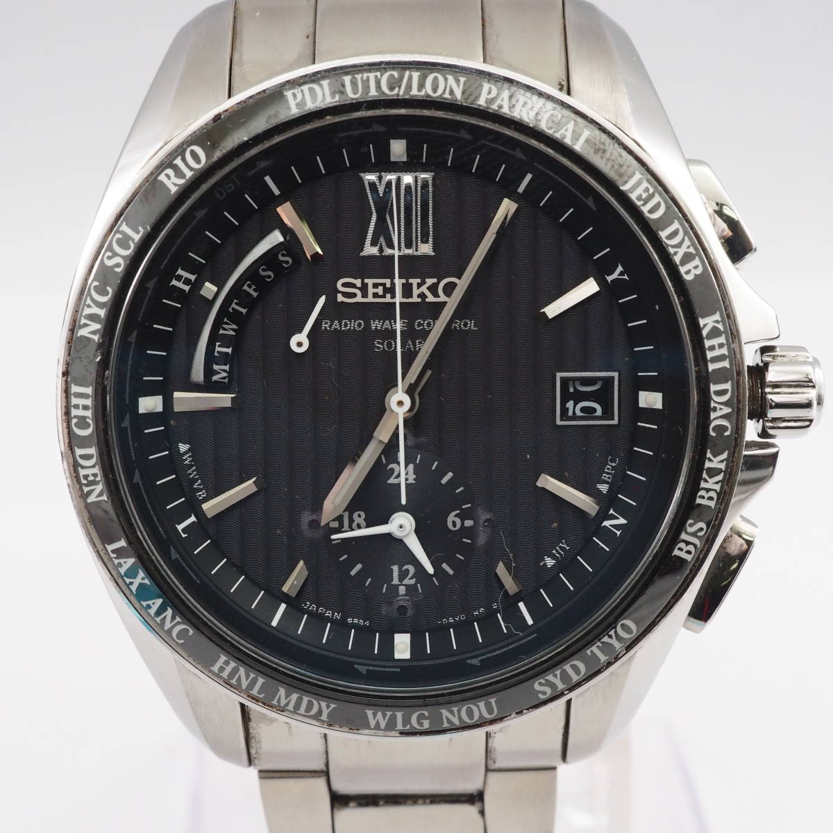 セイコー ブライツ ワールドタイム 8B54-0AW0 SEIKO 電波 セイコー ブライツ ワールドタイム 8B54-0AW0 SEIKO 電波