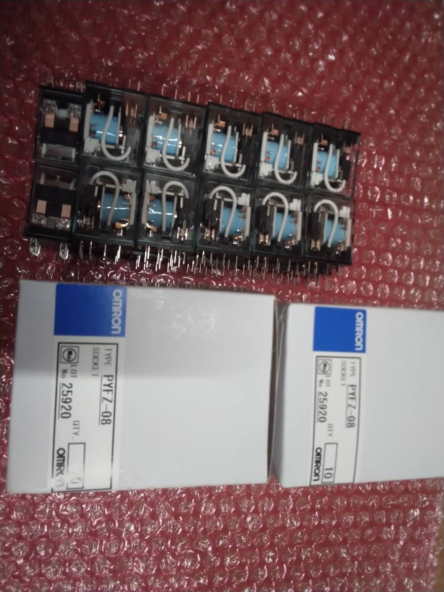 オムロン MY2N 24VDC 22個 ソケットPYFZ-8 未使用品20個 セット