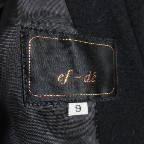  ef-de ef-de jacket tailored wool Anne gola. total lining 9 black black 220322AO3A