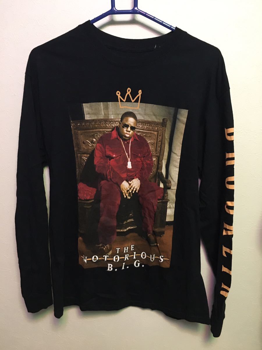 THE NOTORIOUS B.I.G ロングTシャツ　M hiphop ラッパー　アーティストTシャツ　ヒップホップ_画像1