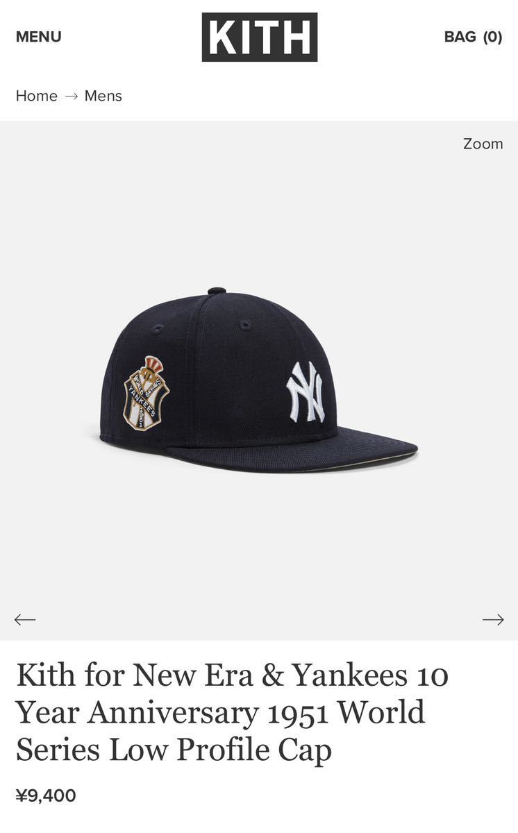 ヤフオク! - 売切Kith for NewEra&Yankees 10y