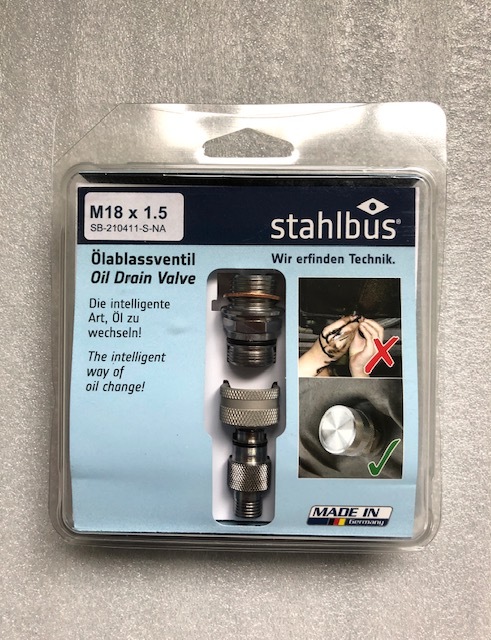 ハーレーダビッドソン　Vロッドシリーズ用　STAHLBUS エンジンオイル簡易交換ドレインボルト　M18x1.5