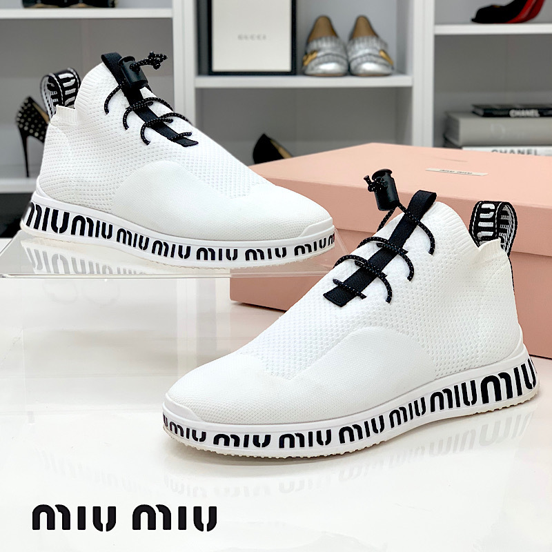 miumiu スニーカー 37 24cm 難あり-connectedremag.com