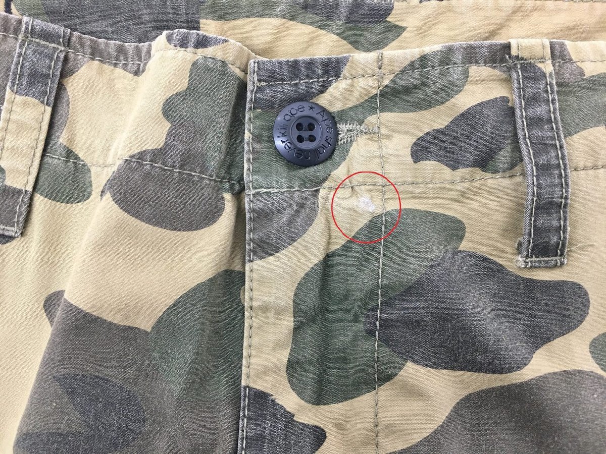 アベイシングエイプ A BATHING APE ショートパンツ L カモフラ 迷彩