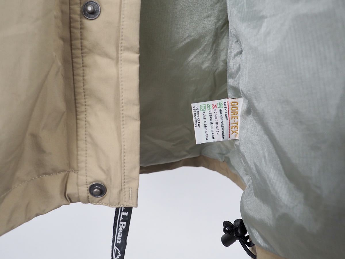 GORE-TEX 90s L.L.Bean STOWAWAY ナイロンジャケット L ベージュ GORE-TEX 90s L.L.Bean STOWAWAY ナイロンジャケット L ベージュ