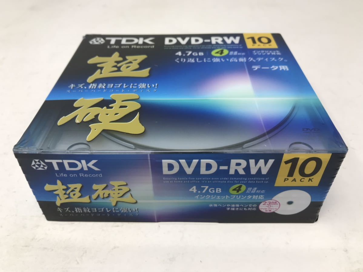 TDK super твердое покрытие DVD-RW 4 скоростей соответствует данные для DRW47HCPWB10A новый товар нераспечатанный товар не использовался N5159