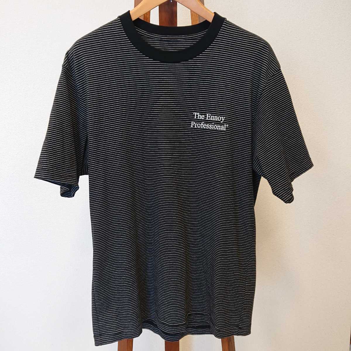 ennoy エンノイ Border T-Shirts ボーダー Tシャツ BLACK size M ...