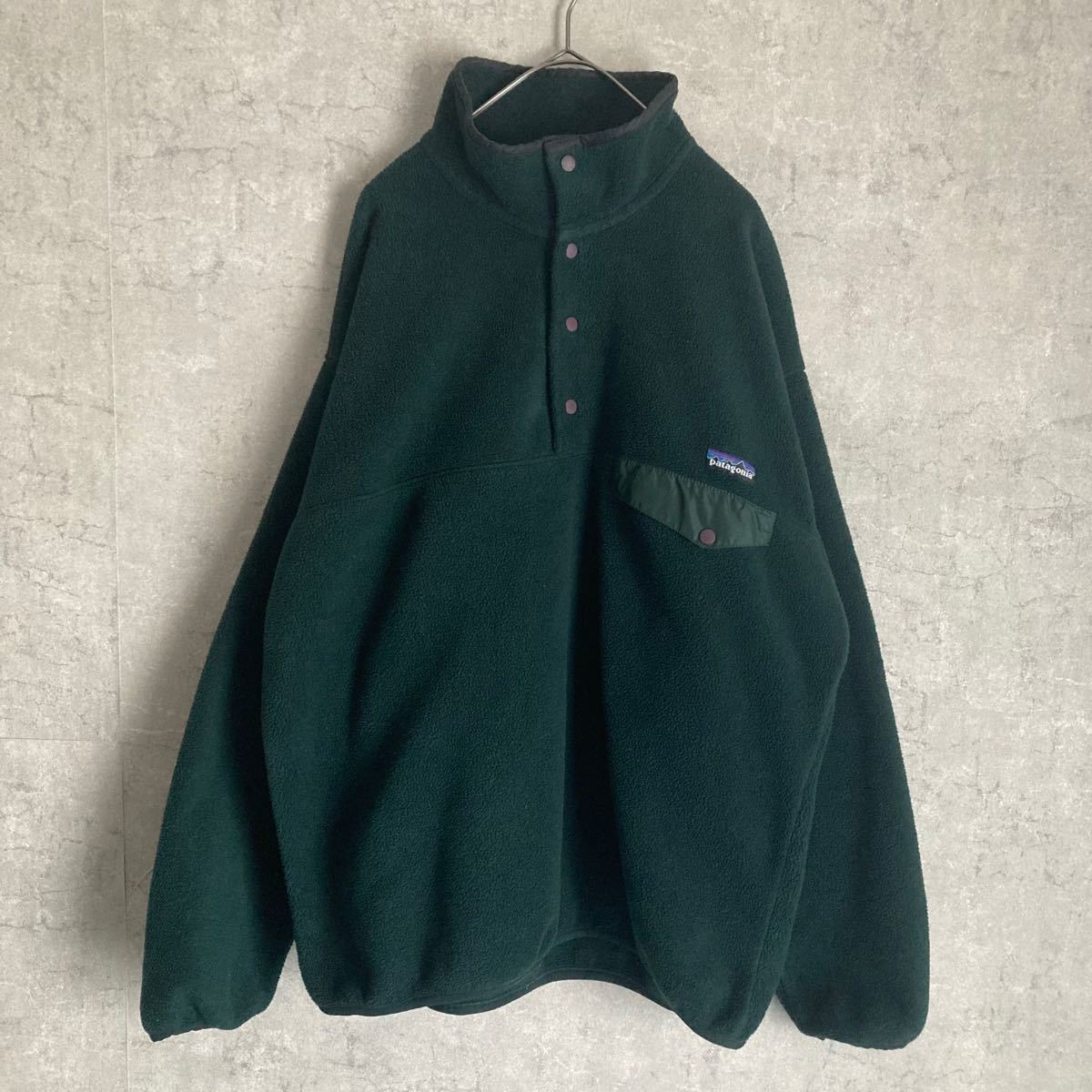 値引きする 極希少 90s Patagonia 雪あり グリーン 緑 L フリース 数量限定在庫あります usa製 パタゴニア スナップt アメリカ製 レア 濃緑 緑 フリース XL その他