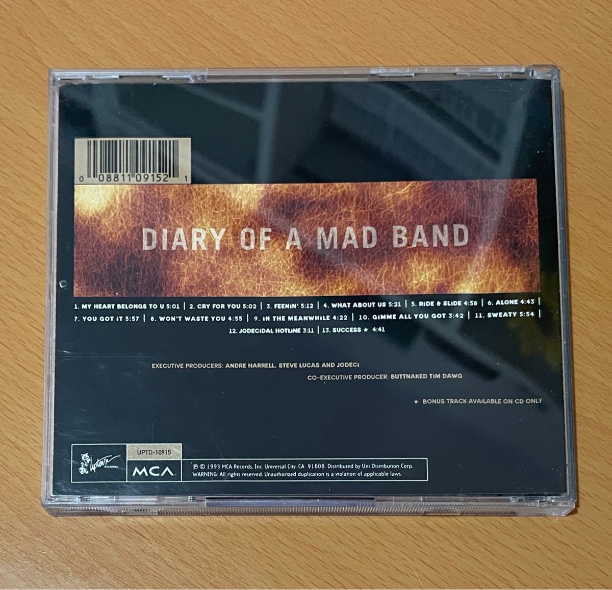 JODECI★DIARY OF A MAD BAND★MCA★中古CD