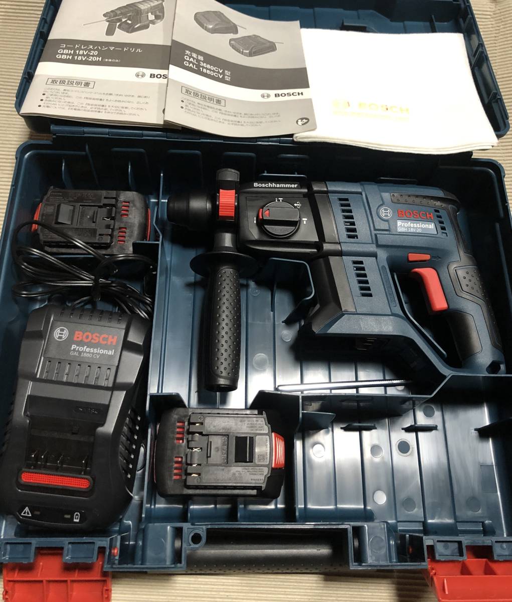 未使用 送料無料 BOSCH ボッシュ 18V 充電式 ハンマードリル GBH18V-20