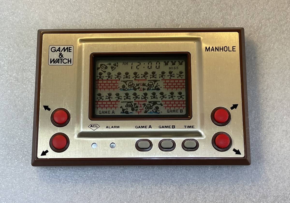 ☆美品☆ ゲームウォッチ マンホール 画面良好 任天堂 ニンテンドー