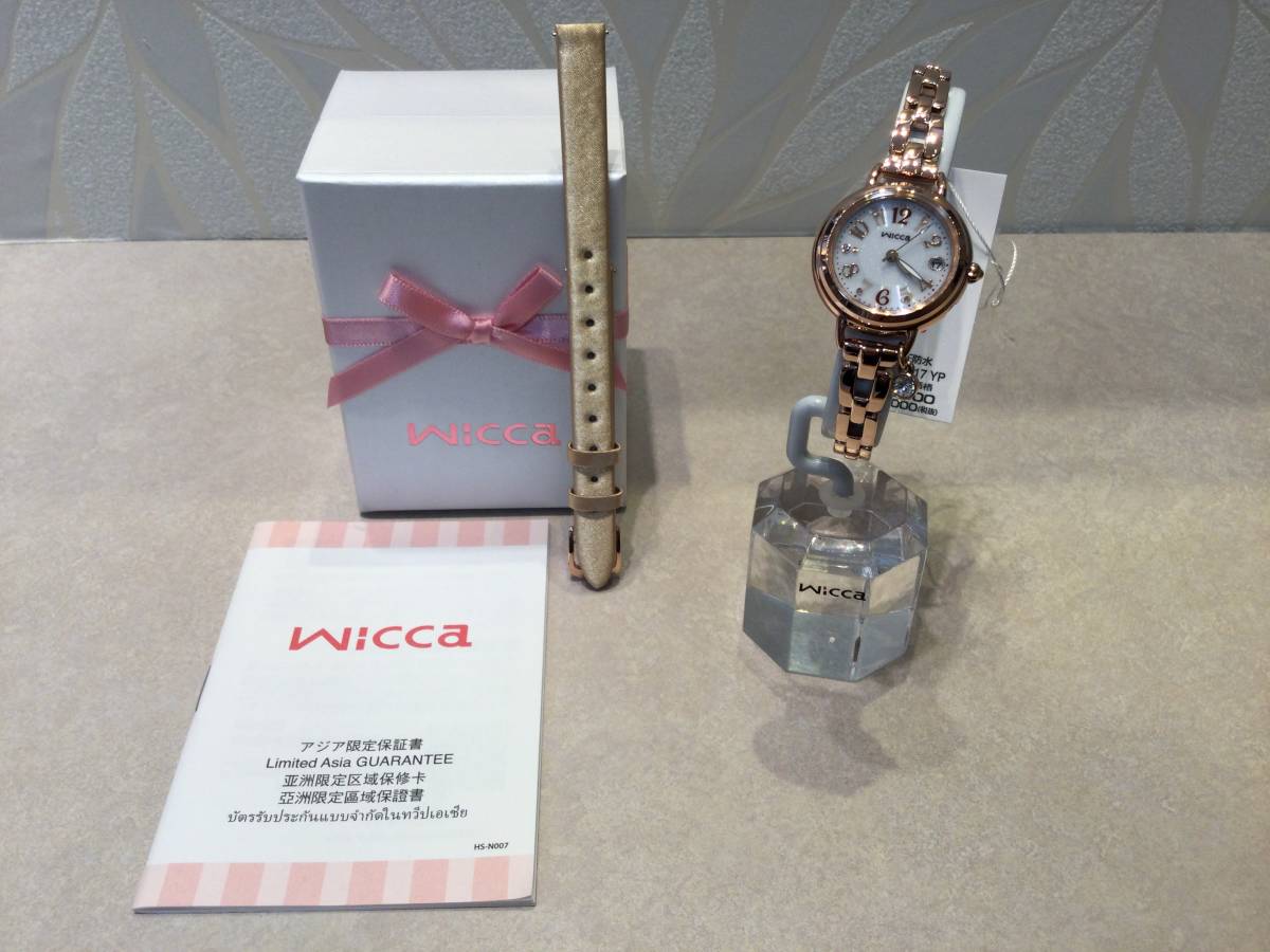 【新品】Wicca 電波ソーラー腕時計 KL0-561-17 YP ピンクゴールド 福原遥マスコミモデル☆未使用