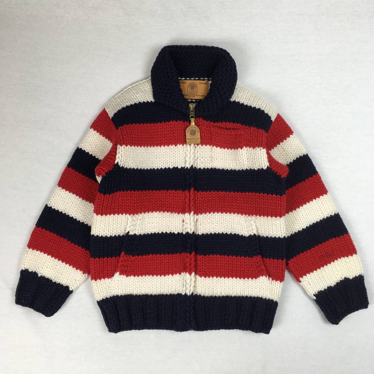 CANADIAN SWEATER カナダ製 カウチン ウール ニット ジップアップ www