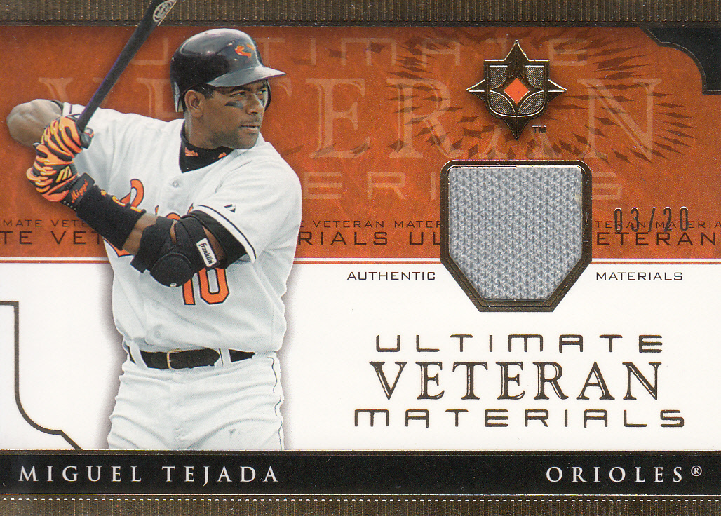 2005 ULTIMATE MATERIRLS 'MIGUEL TEJADA' GAME-USED JERSEY 20枚_画像1