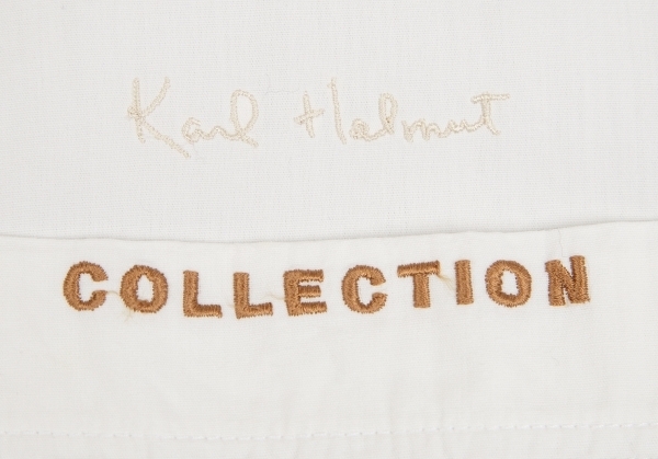  Karl hell mKarl Helmut check switch design short sleeves shirt white L [ men's ]