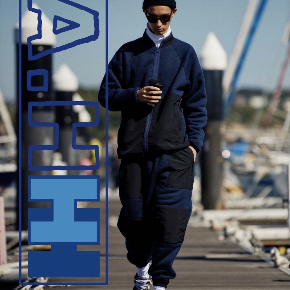 2XL HELLY HANSEN フリース ジャケット 長谷川 昭雄 NAVY ネイビー A.H