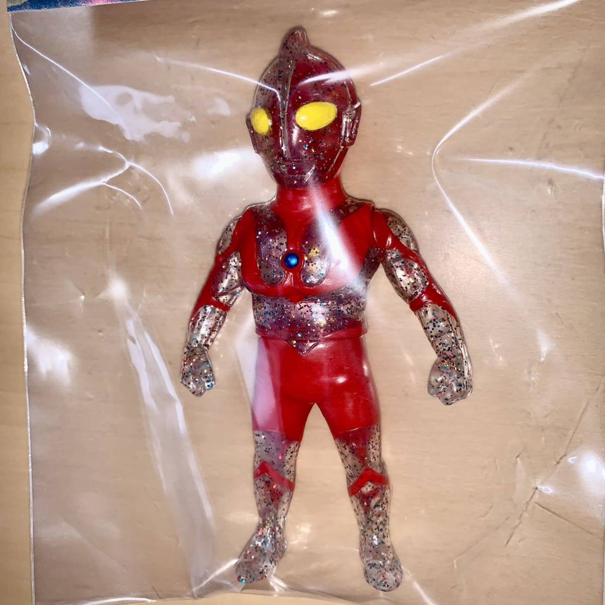 MAXTOY ウルトラマン クリアに金銀青赤ラメ One up. ソフビ フィギュア ultraman max toy sofvi マックストイ