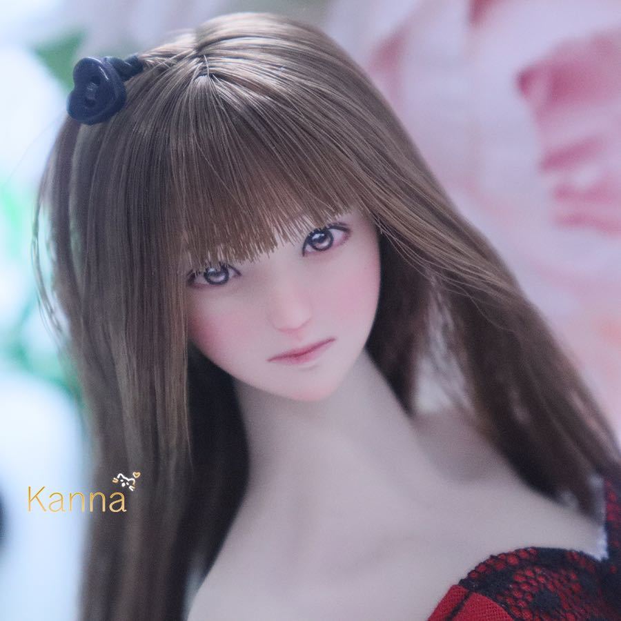 ☆kanna☆ 1/6ドール カスタムヘッド 「雅巳_まさみ」ドールヘッド