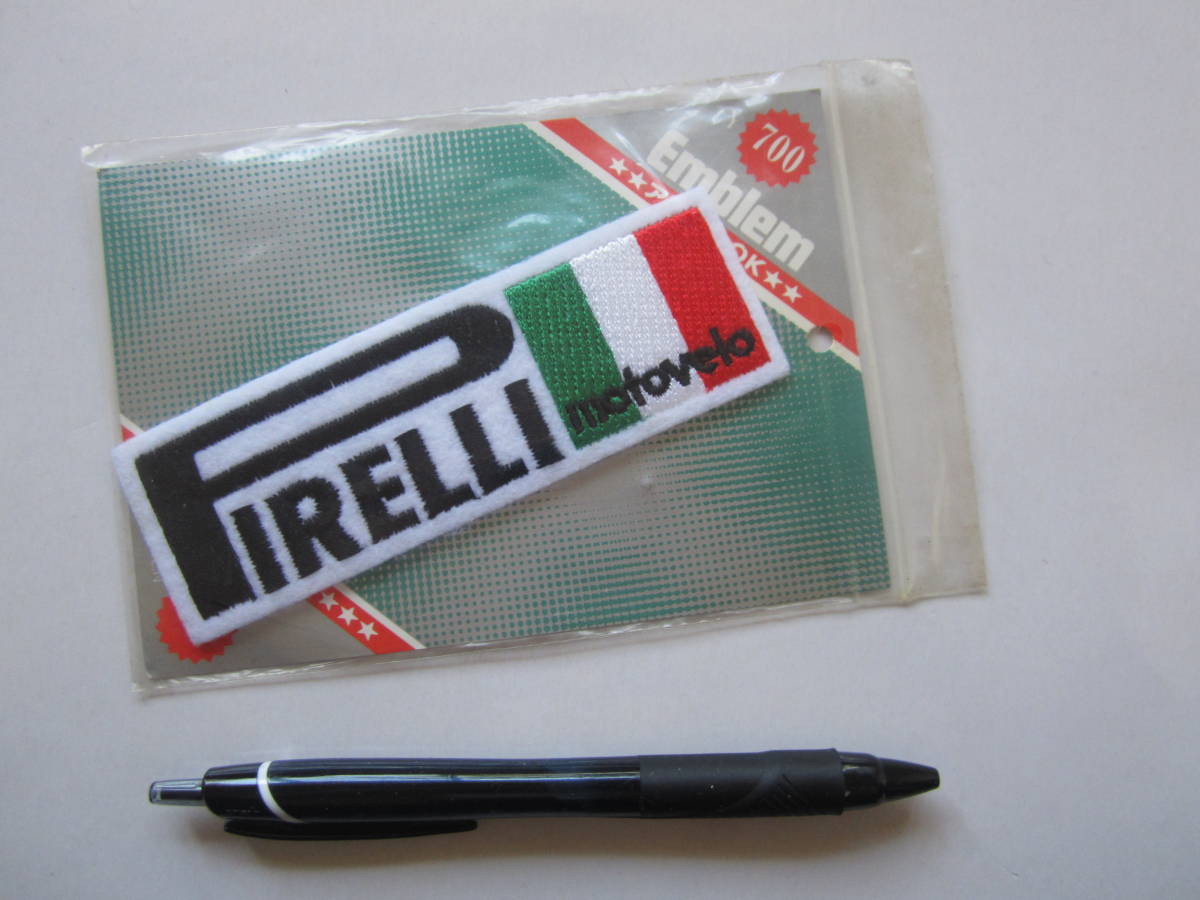 ビンテージ イタリア Pirelli ピレリ タイヤ ロゴ フェルト ワッペン/ステッカー 自動車 パーツ バイク レーシング F1 フォーミラ1 120_画像8