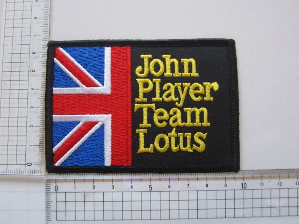 ジョン・プレイヤー チーム・ロータス Team Lotus ユニオンジャック F1 フォーミラ レーシング ワッペン/ 自動車 カー用品 フェラーリ 112_画像7