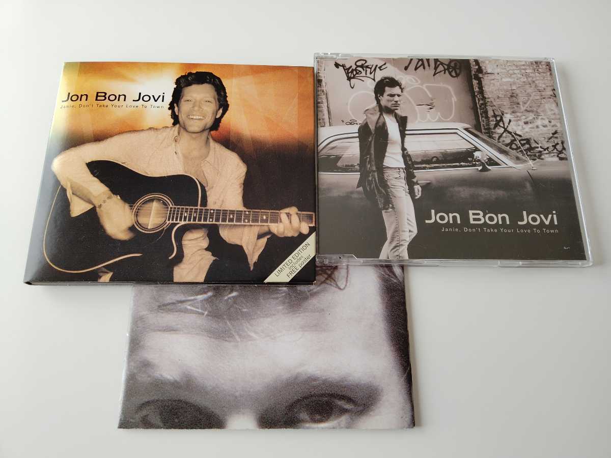 【MAXI2枚セット/美麗ポスター付】Jon Bon Jovi / Janie,Don't Take Your Love To Town MAXI CD MERCURY 574 987-2/989-2 97年シングル_画像1