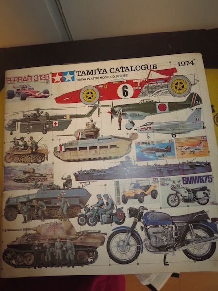 TAMIYA CATALOGUE 1974 タミヤ・カタログ １９７４年版　古いプラモデル車・戦車の参考資料に_画像1