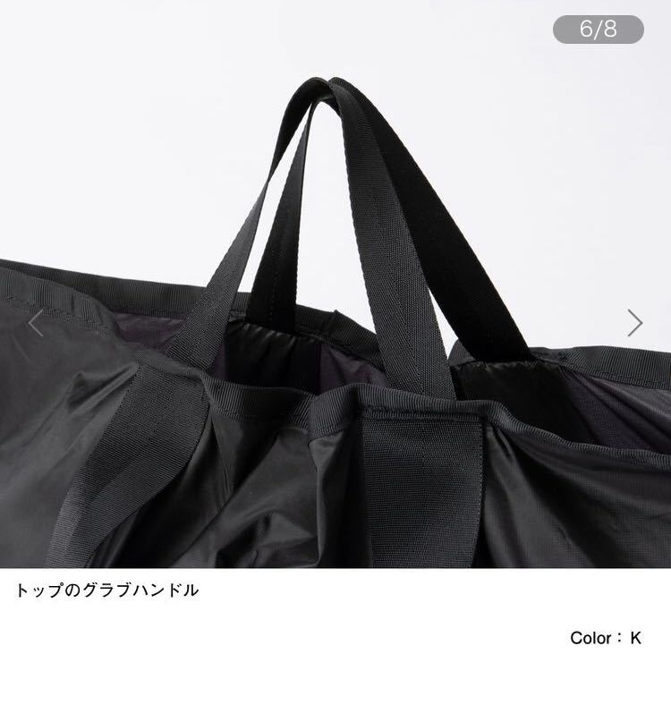 ライトボールトートM Lite Ball Tote M NM82159 トートバッグ　新品　エコバッグ　正規品　黒　K ポケッタブル　ノースフェイス　再_画像2