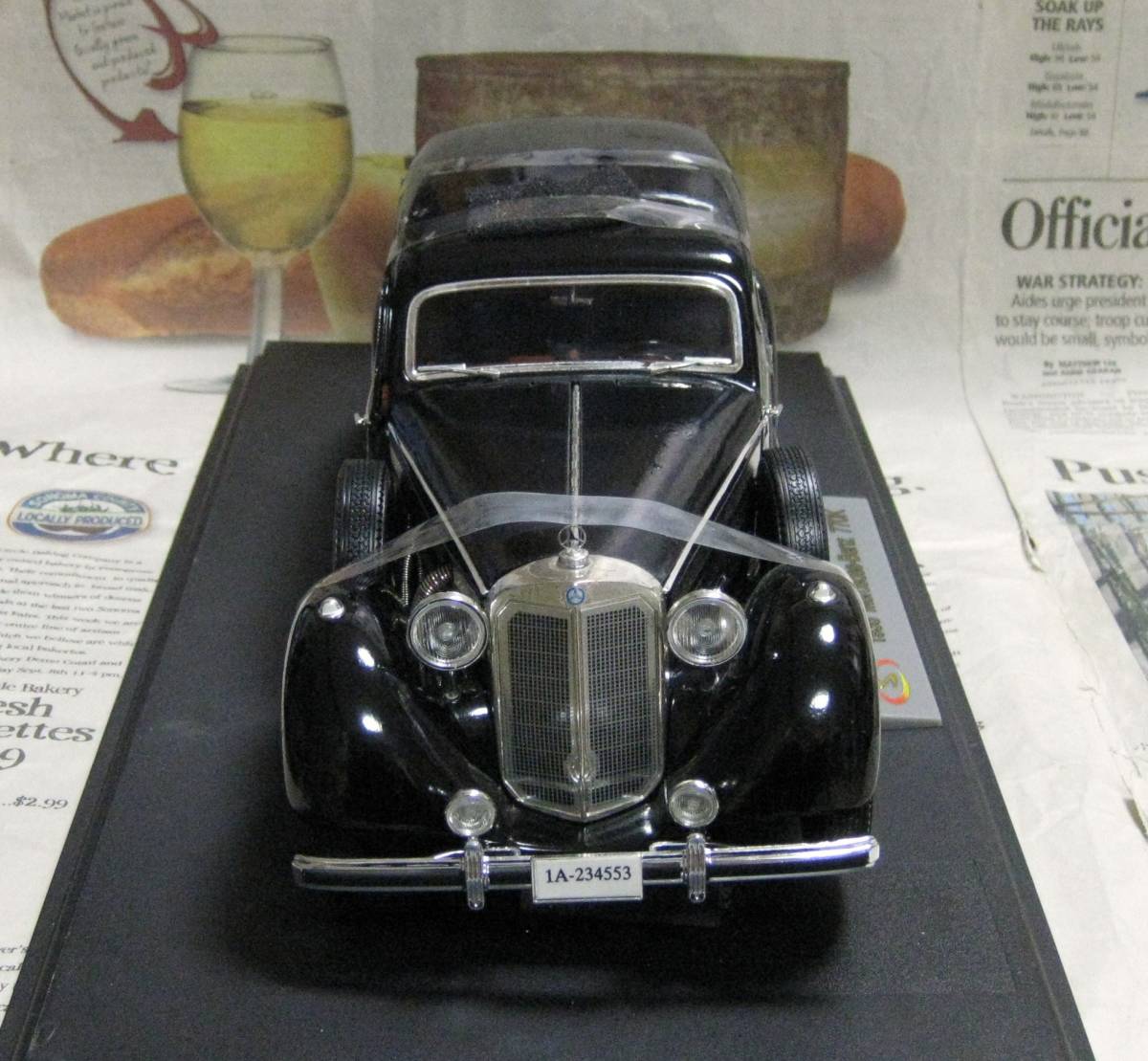 * очень редкий распроданный *Signature Models*1/18*1938 Mercedes-Benz 770K Pullman Hard Top черный ≠ Franklin Mint 