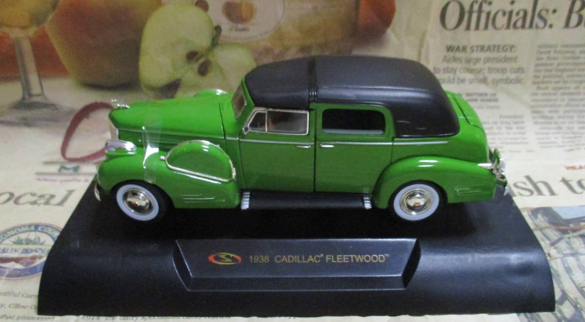 * rare out of print *Signature Models*1/32*1938 Cadillac Fleetwood green ≠ Franklin Mint 
